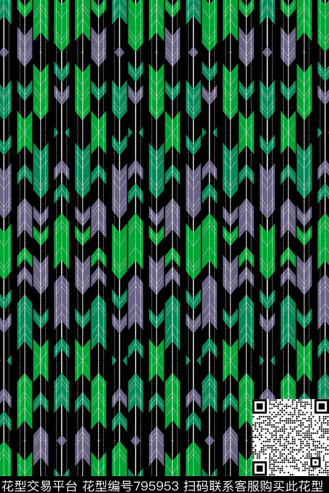 竖条细条纹条纹传统印花华亿平台下载（图片编号: 795953） - 瓦栏（Walan）