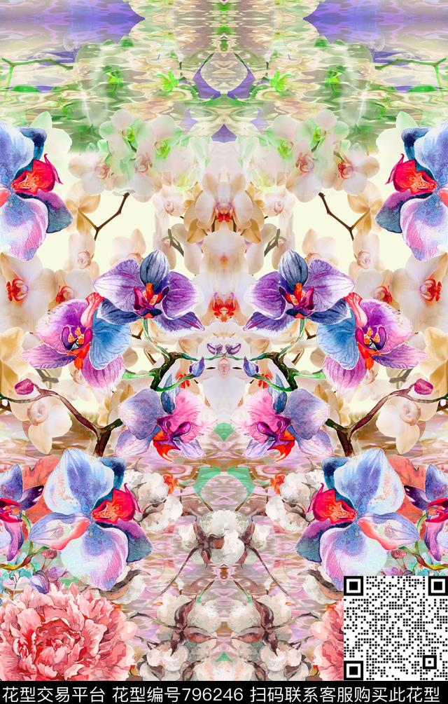 定位风景抽象数码印花华亿平台下载（图片编号: 796246） - 瓦栏（Walan）