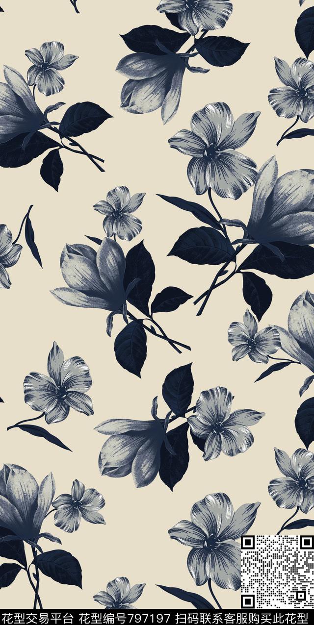 郁金香欧美意大利数码印花华亿平台下载（图片编号: 797197） - 瓦栏（Walan）