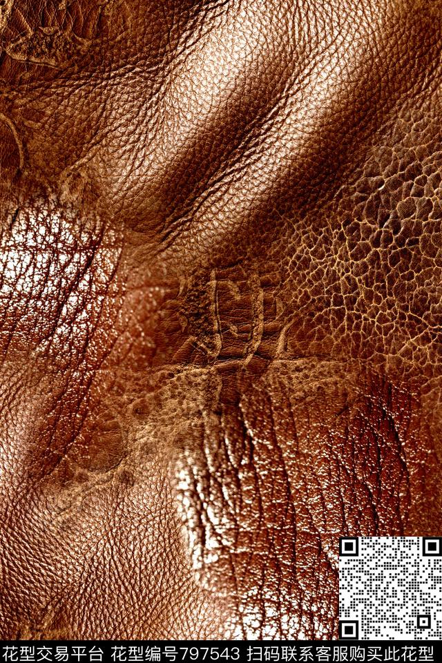 抽象动物皮毛牛皮数码印花华亿平台下载（图片编号: 797543） - 瓦栏（Walan）