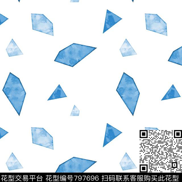 抽象几何清新传统印花华亿平台下载（图片编号: 797696） - 瓦栏（Walan）