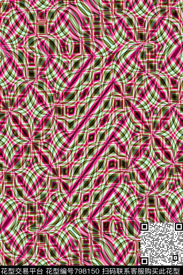 细条纹波浪条纹条纹传统印花华亿平台下载（图片编号: 798150） - 瓦栏（Walan）