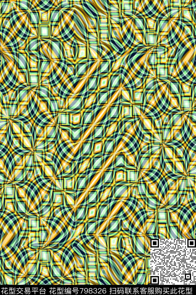 细条纹波浪条纹条纹传统印花华亿平台下载（图片编号: 798326） - 瓦栏（Walan）