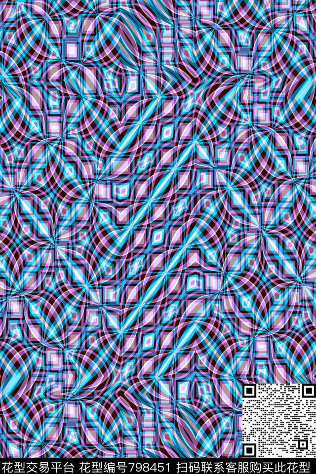 细条纹波浪条纹条纹传统印花华亿平台下载（图片编号: 798451） - 瓦栏（Walan）