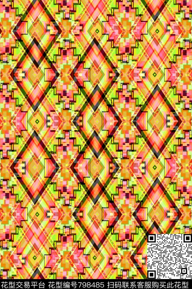 波浪条纹细条纹条纹传统印花华亿平台下载（图片编号: 798485） - 瓦栏（Walan）