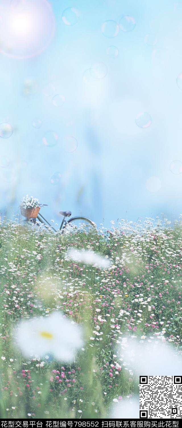 乱花数码花卉类草地数码印花华亿平台下载（图片编号: 798552） - 瓦栏（Walan）