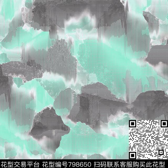 马赛克不规则几何肌理传统印花华亿平台下载（图片编号: 798650） - 瓦栏（Walan）