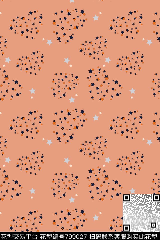 几何五角星心形传统印花华亿平台下载（图片编号: 799027） - 瓦栏（Walan）