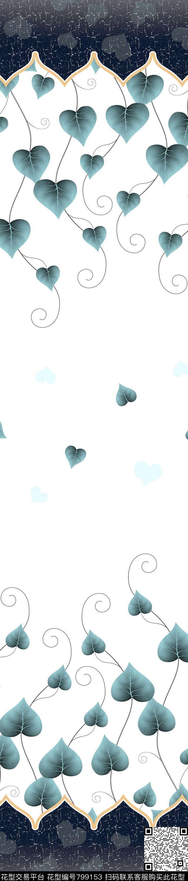 欧式花朵花卉数码印花华亿平台下载（图片编号: 799153） - 瓦栏（Walan）