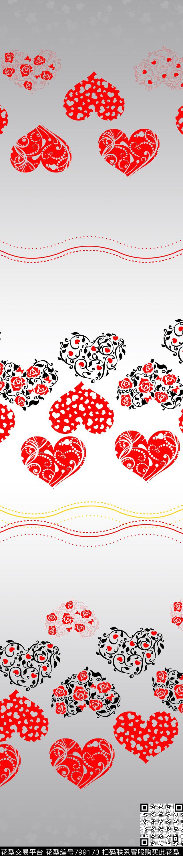 抽象几何欧式数码印花华亿平台下载（图片编号: 799173） - 瓦栏（Walan）