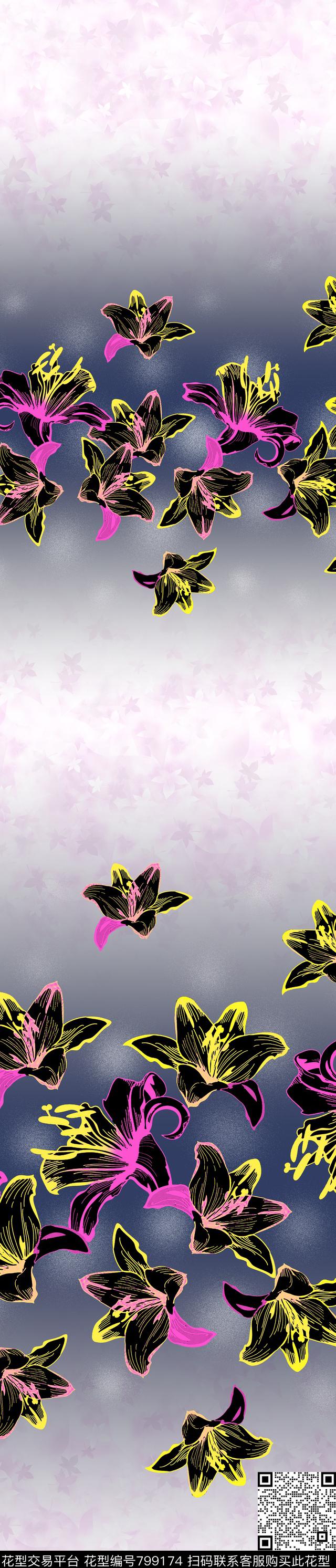 乱花大花小碎花数码印花华亿平台下载（图片编号: 799174） - 瓦栏（Walan）