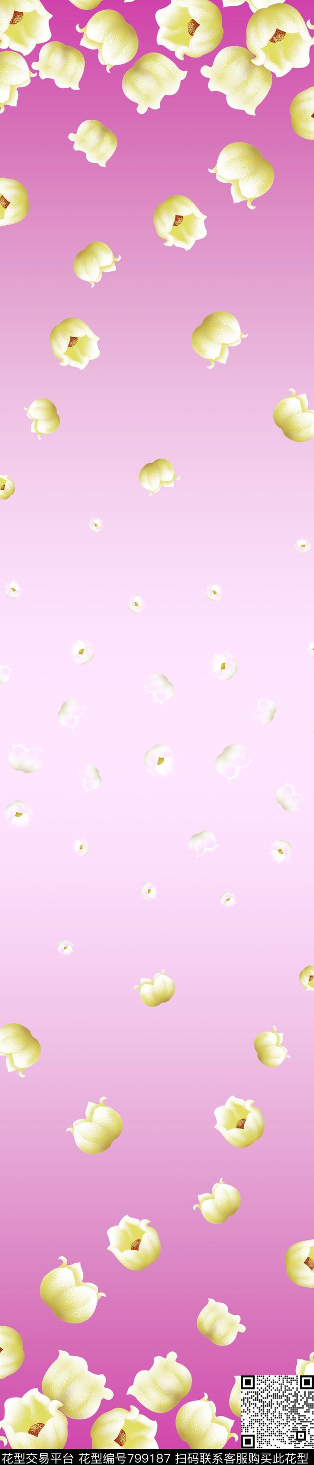 遮光布小碎花花朵数码印花华亿平台下载（图片编号: 799187） - 瓦栏（Walan）