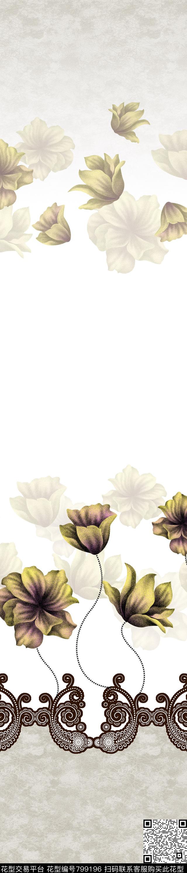 小碎花遮光布田园风数码印花华亿平台下载（图片编号: 799196） - 瓦栏（Walan）