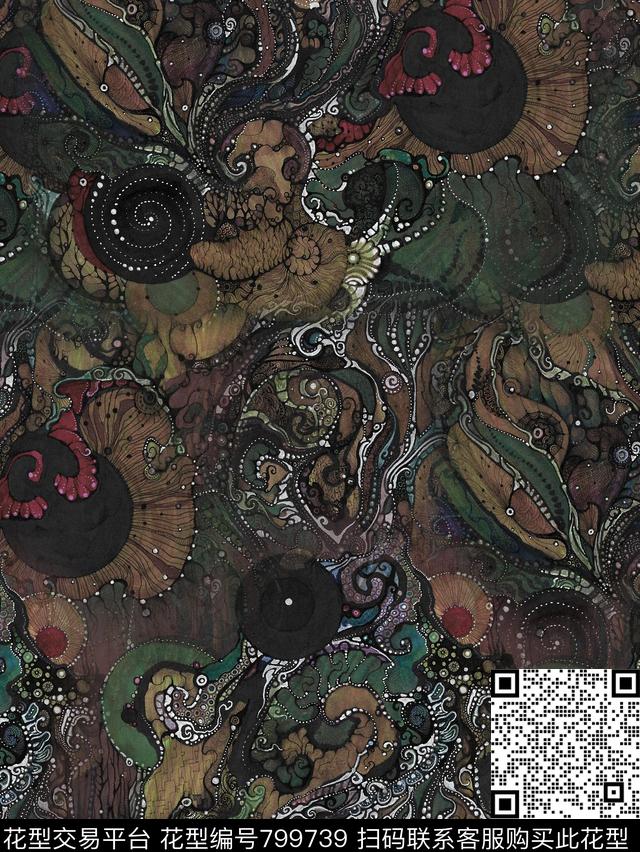 男装华亿平台艺术♥红桃A〖抽象个性〗数码印花华亿平台下载（图片编号: 799739） - 瓦栏（Walan）