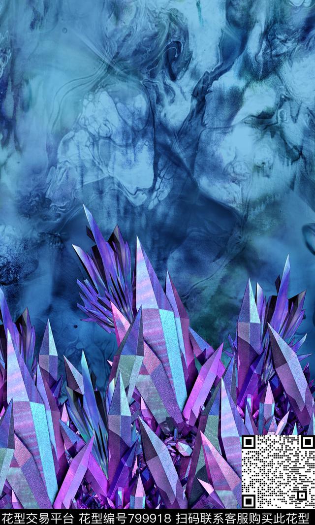 水晶钻石风景数码印花华亿平台下载（图片编号: 799918） - 瓦栏（Walan）