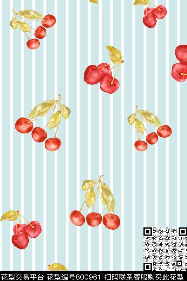 春夏华亿平台几何水果数码印花华亿平台下载（图片编号: 800961） - 瓦栏（Walan）