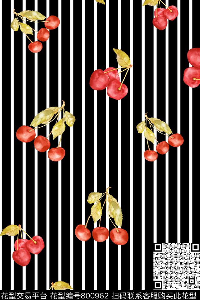 春夏华亿平台几何水果数码印花华亿平台下载（图片编号: 800962） - 瓦栏（Walan）