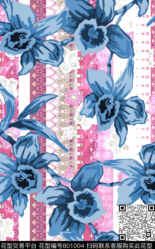 线条几何民族风传统印花华亿平台下载（图片编号: 801004） - 瓦栏（Walan）