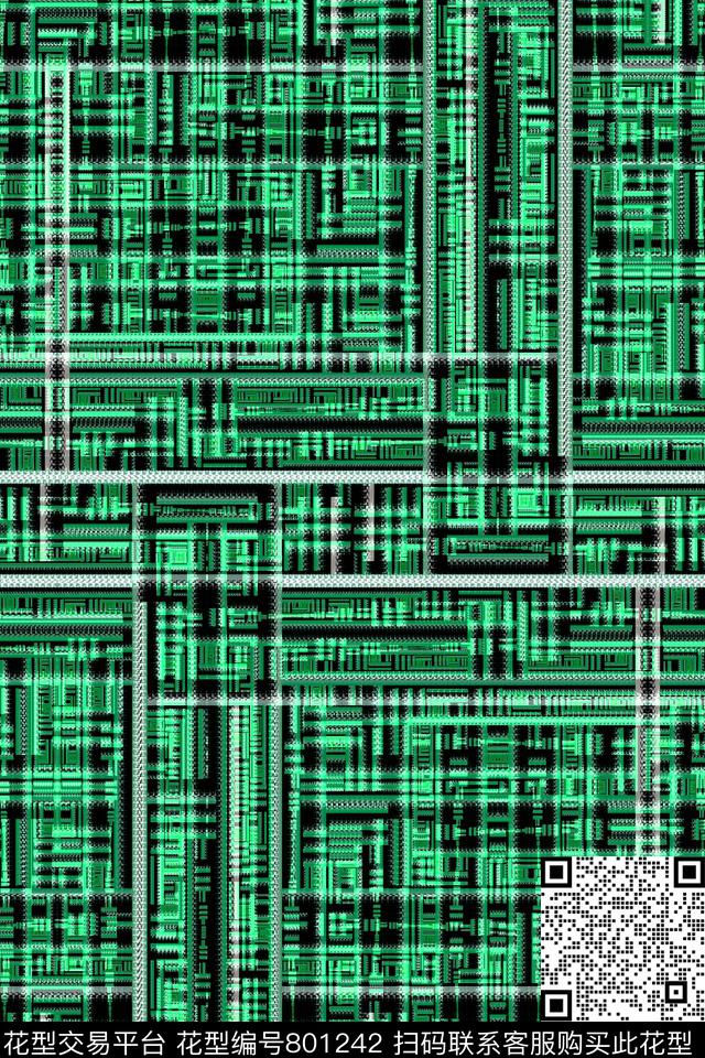 竖条条子细条纹传统印花华亿平台下载（图片编号: 801242） - 瓦栏（Walan）