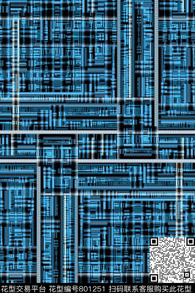 竖条条子细条纹传统印花华亿平台下载（图片编号: 801251） - 瓦栏（Walan）