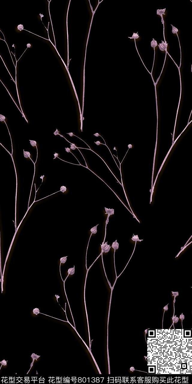 乱花小碎花花卉传统印花华亿平台下载（图片编号: 801387） - 瓦栏（Walan）