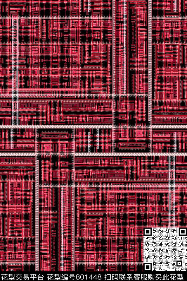 竖条条子细条纹传统印花华亿平台下载（图片编号: 801448） - 瓦栏（Walan）