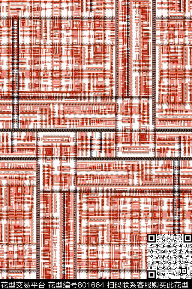 竖条条子细条纹传统印花华亿平台下载（图片编号: 801664） - 瓦栏（Walan）