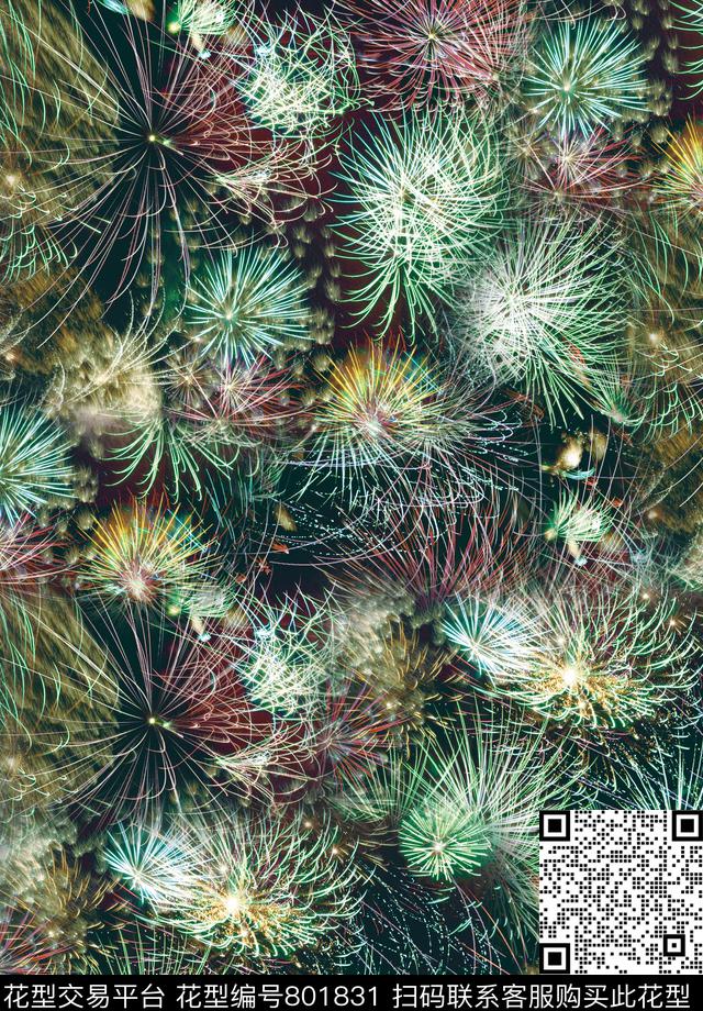 扎染泼墨艺术数码印花华亿平台下载（图片编号: 801831） - 瓦栏（Walan）