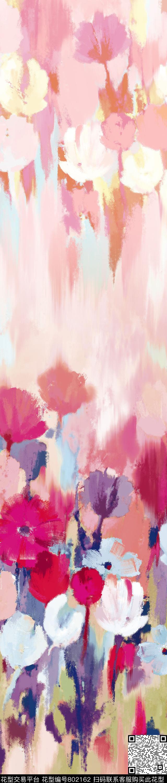 花卉抽象花朵传统印花华亿平台下载（图片编号: 802162） - 瓦栏（Walan）