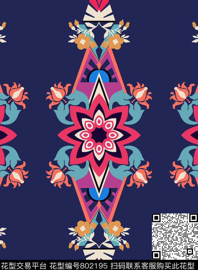 印花图案女装印花传统印花华亿平台下载（图片编号: 802195） - 瓦栏（Walan）