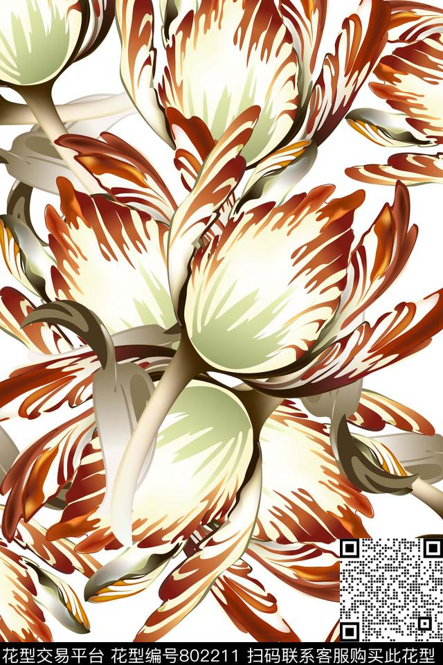 树林风景景观国画数码印花华亿平台下载（图片编号: 802211） - 瓦栏（Walan）