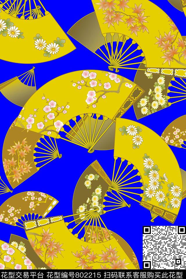 圆形几何数码印花华亿平台下载（图片编号: 802215） - 瓦栏（Walan）