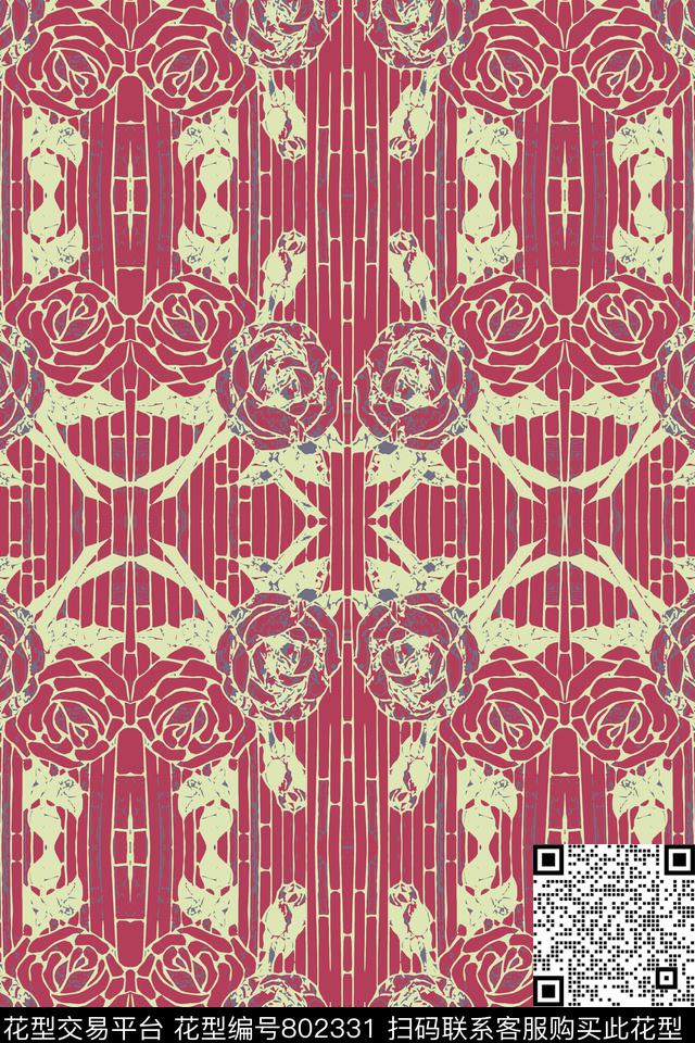 美丽窗帘家纺抽象图案肌理图案数码印花华亿平台下载（图片编号: 802331） - 瓦栏（Walan）