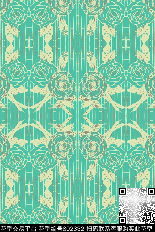 美丽窗帘家纺抽象图案肌理图案数码印花华亿平台下载（图片编号: 802332） - 瓦栏（Walan）