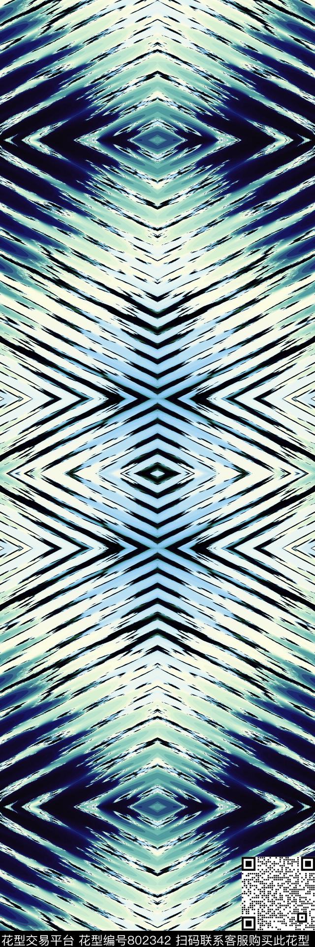 抽象数码分形数码印花华亿平台下载（图片编号: 802342） - 瓦栏（Walan）