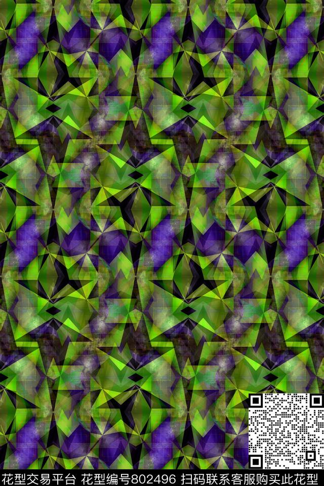 曲线条纹几何条纹传统印花华亿平台下载（图片编号: 802496） - 瓦栏（Walan）