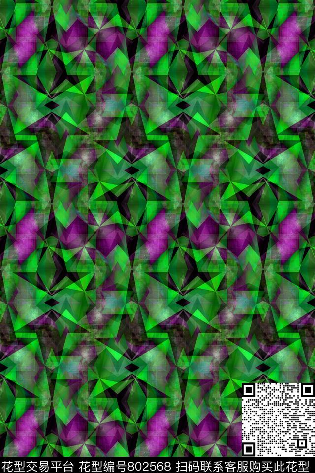 曲线条纹几何条纹传统印花华亿平台下载（图片编号: 802568） - 瓦栏（Walan）