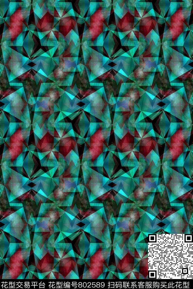 曲线条纹几何条纹传统印花华亿平台下载（图片编号: 802589） - 瓦栏（Walan）