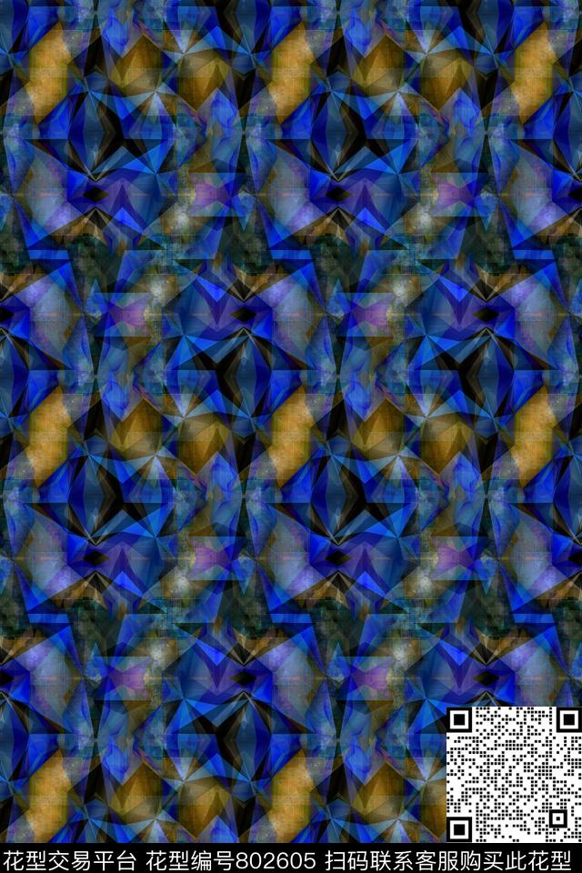 曲线条纹几何条纹传统印花华亿平台下载（图片编号: 802605） - 瓦栏（Walan）
