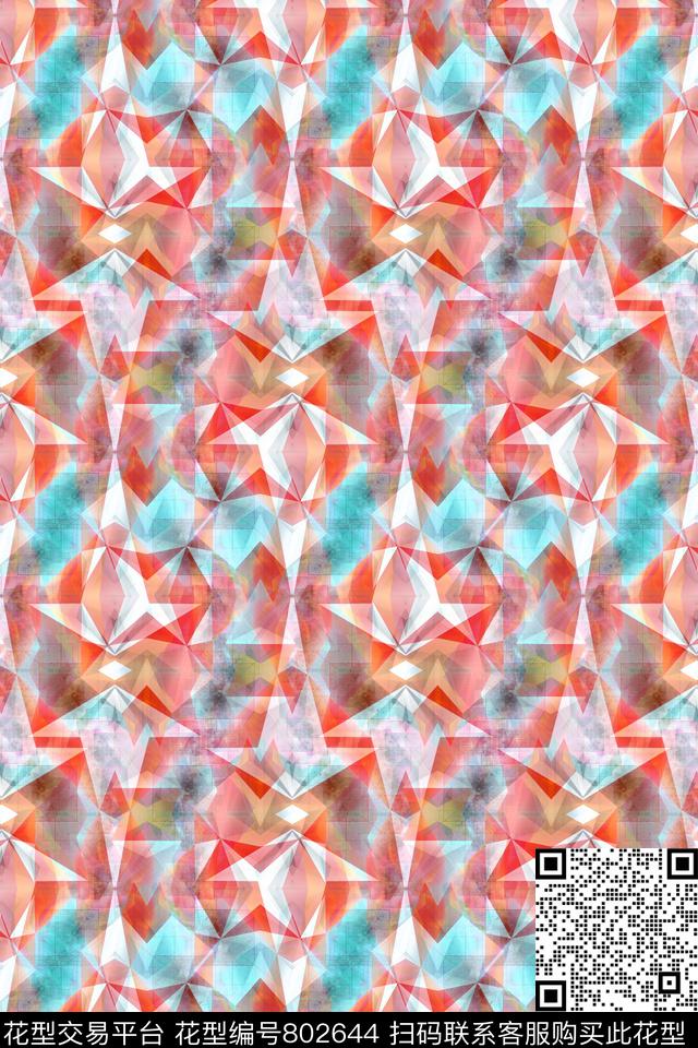 曲线条纹几何条纹传统印花华亿平台下载（图片编号: 802644） - 瓦栏（Walan）