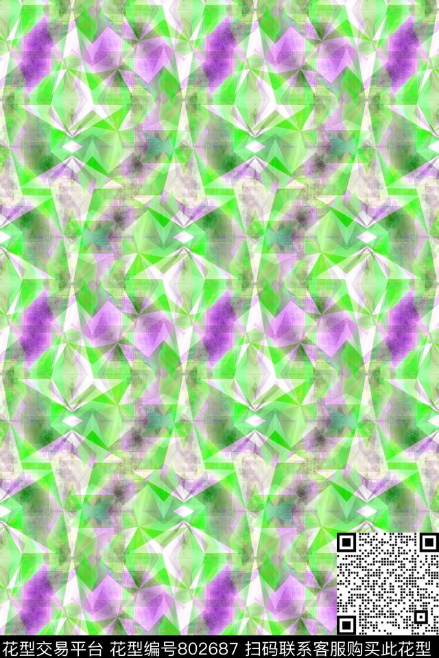 曲线条纹几何条纹传统印花华亿平台下载（图片编号: 802687） - 瓦栏（Walan）