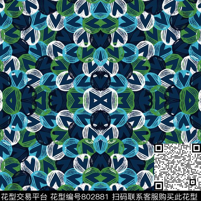 心形印花趣味手绘线传统印花华亿平台下载（图片编号: 802881） - 瓦栏（Walan）