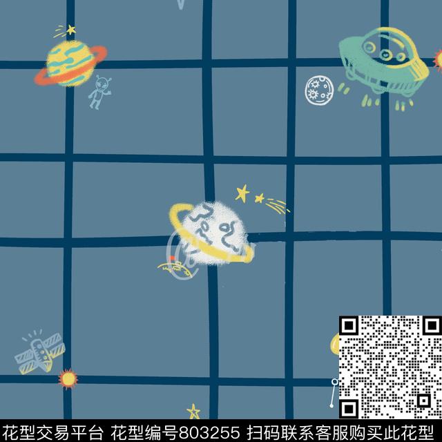 涂鸦星球外星传统印花华亿平台下载（图片编号: 803255） - 瓦栏（Walan）