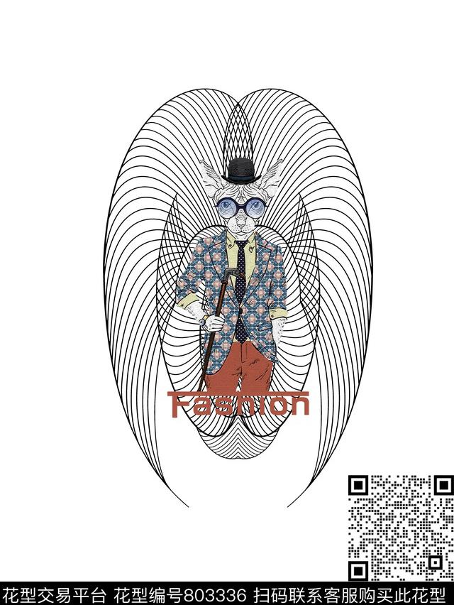 动物商务时尚数码印花华亿平台下载（图片编号: 803336） - 瓦栏（Walan）
