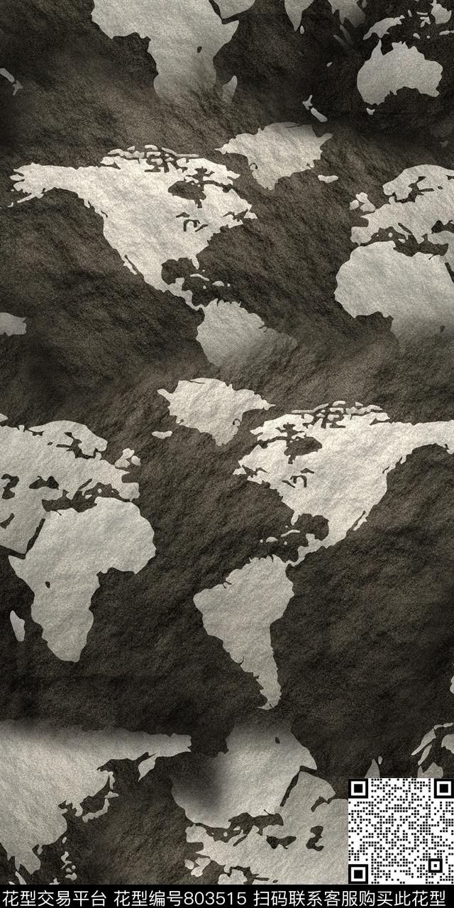 满版花抽象乱花数码印花华亿平台下载（图片编号: 803515） - 瓦栏（Walan）