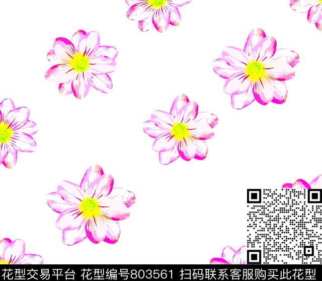 花朵花瓣小碎花传统印花华亿平台下载（图片编号: 803561） - 瓦栏（Walan）