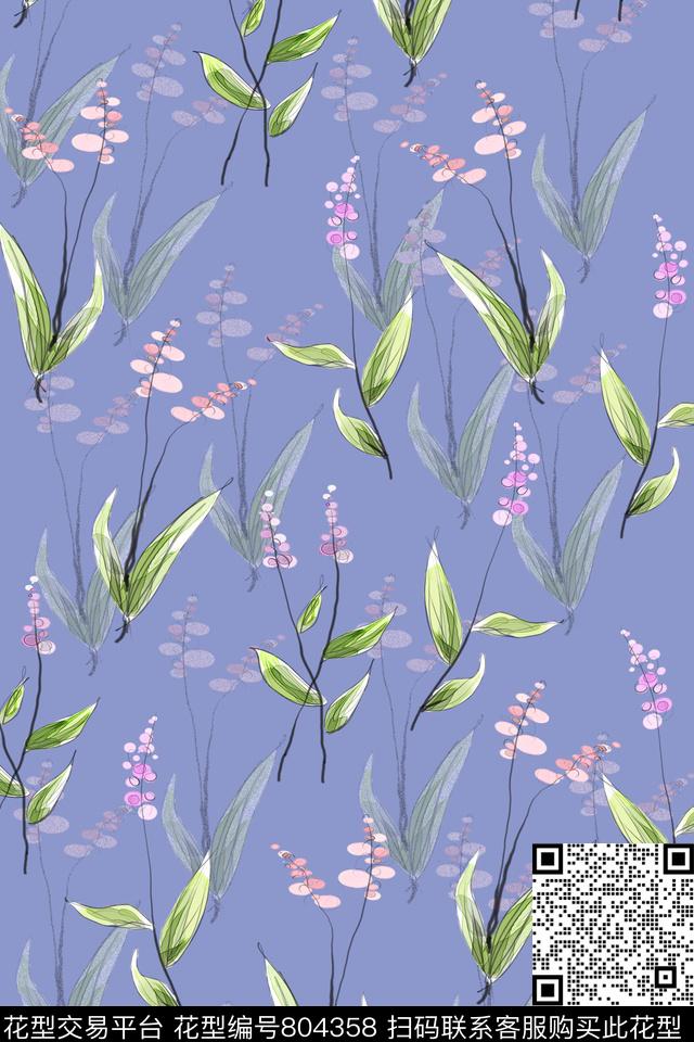 花卉小碎花乱花数码印花华亿平台下载（图片编号: 804358） - 瓦栏（Walan）