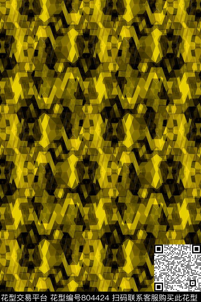 解构色块不规则几何传统印花华亿平台下载（图片编号: 804424） - 瓦栏（Walan）