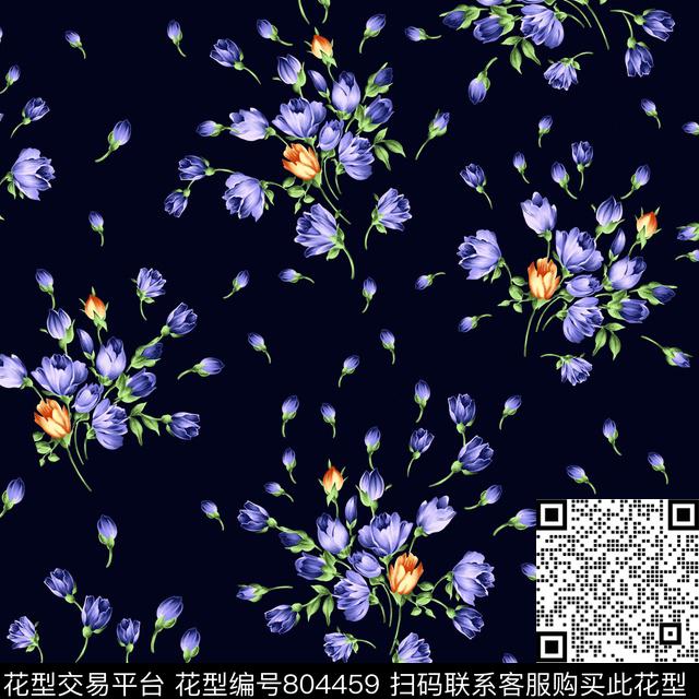 花小清新时尚传统印花华亿平台下载（图片编号: 804459） - 瓦栏（Walan）