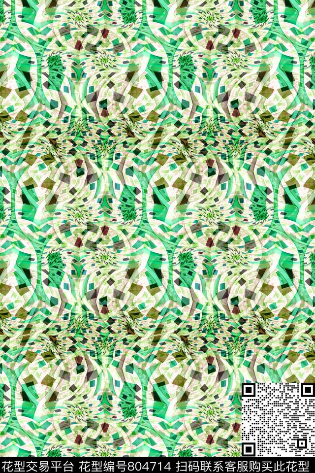 条纹条子波浪条纹数码印花华亿平台下载（图片编号: 804714） - 瓦栏（Walan）